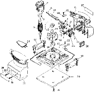 Exploded Diagram A Diagram and Parts List for 7441-25 Type 1 Black and Decker Orbital or Palm Sander